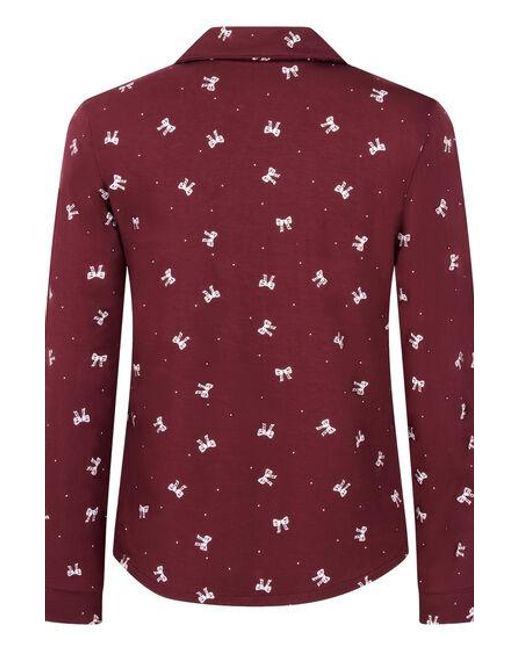Hunkemöller Red Essential Jersey Long-Sleeved Jacket