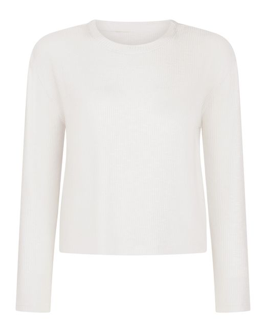 Hunkemöller White Long-Sleeved Pyjama Top