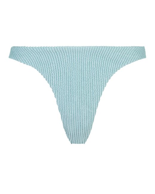 Hunkemöller Blue Crinkle Bikini Crop Top