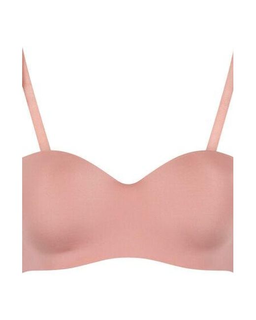 Hunkemöller Pink Smooth Padded Underwired Strapless Push-Up Bra