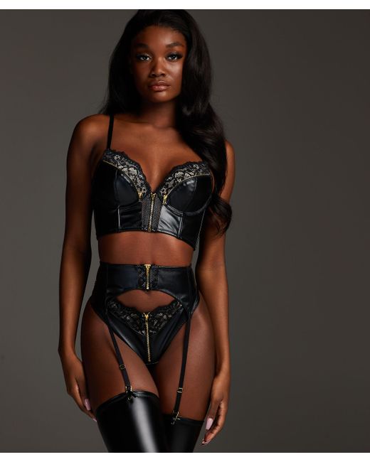 Hunkemöller Black Private Talia Suspenders