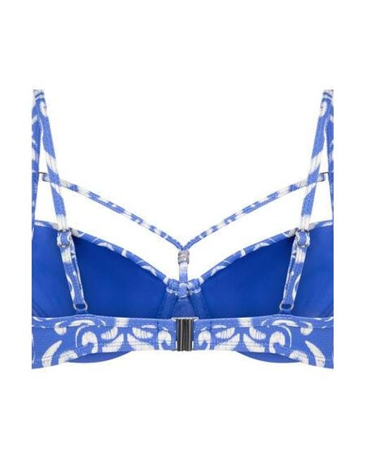 Hunkemöller Blue Cancun Padded Bikinitop