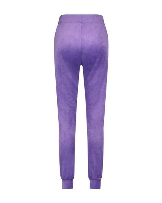 Hunkemöller Purple Velours Jogging Pants
