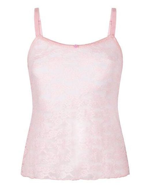 Hunkemöller Pink Cami Allover Lace