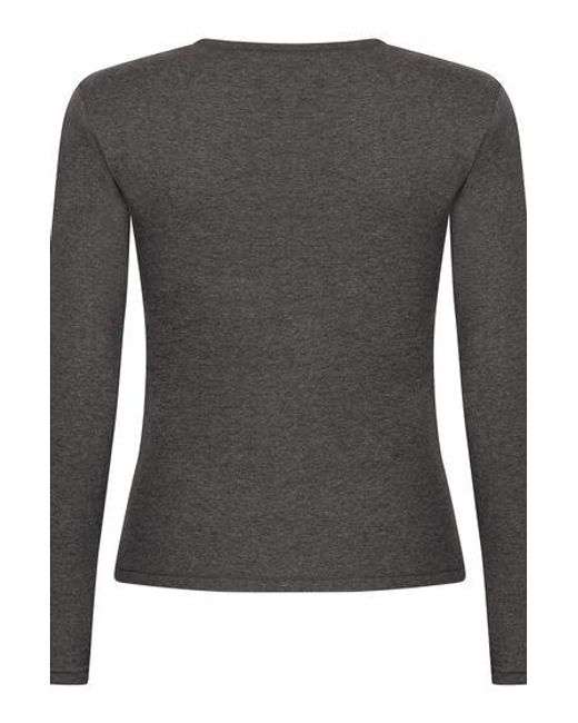 Hunkemöller Gray Longsleeved Shirt From Soft Cotton