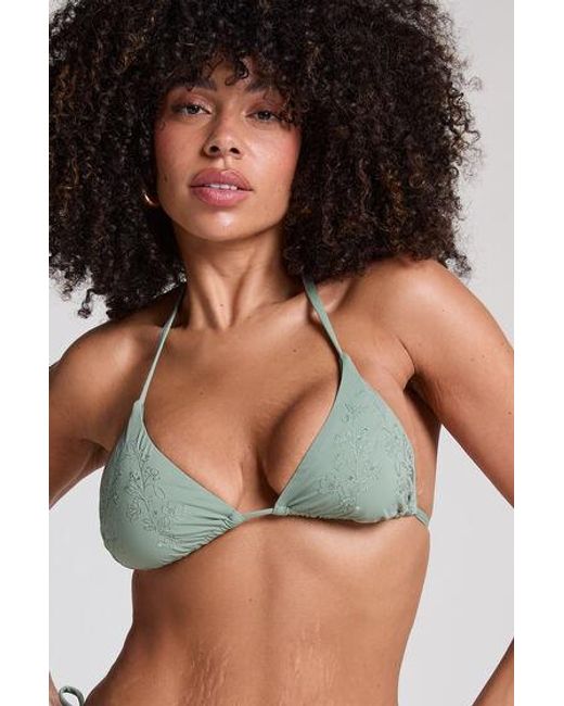 Hunkemöller Green Giselle Triangle Bikini Top
