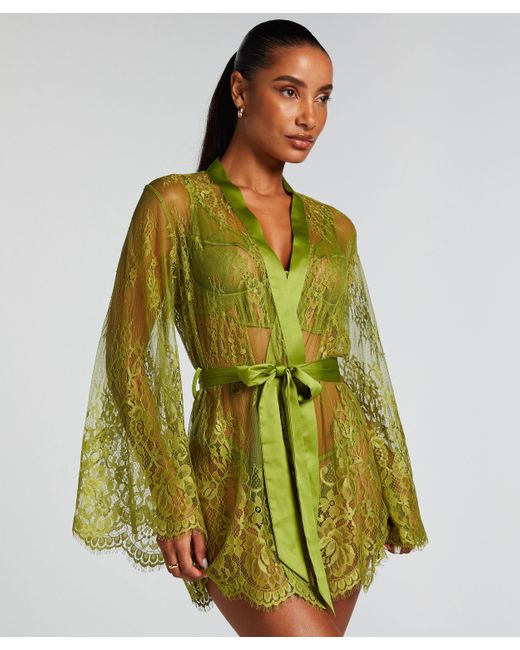 Hunkemöller Kimono Lace Isabelle in het Green