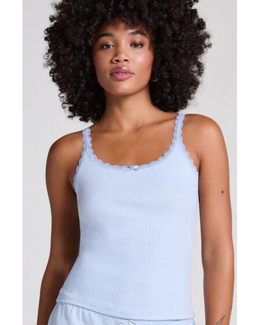 Hunkemöller Blue Pointelle Singlet