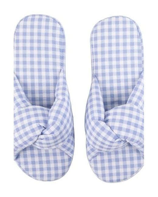 Hunkemöller White Vichy Braided Slippers