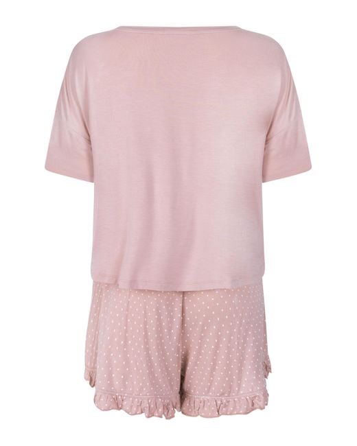 Conjunto de pijama en punto Hunkemöller de color Pink