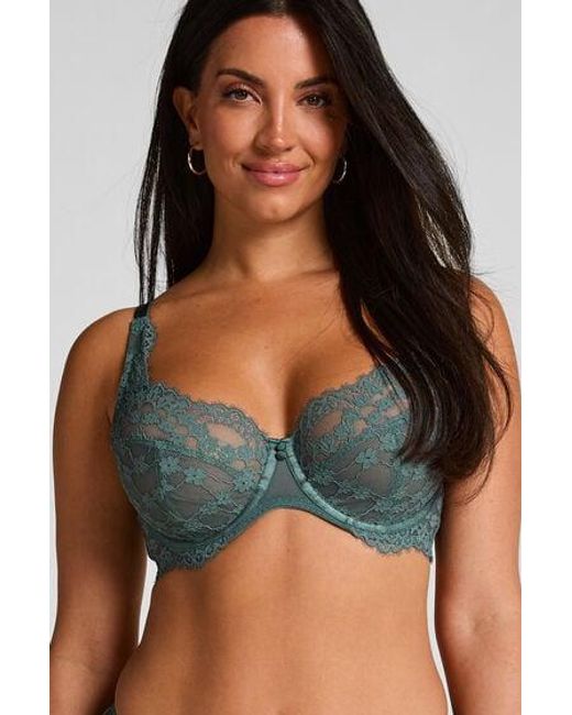 Hunkemöller Blue Daisy Non-Padded Underwired Bra