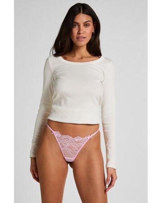 Hunkemöller White Silvia Thong