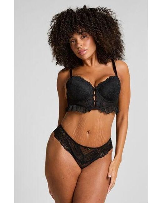 Hunkemöller Black Posie Brazilian