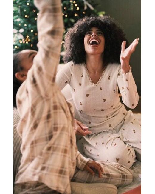 Hunkemöller Natural Pointelle Pyjama Top