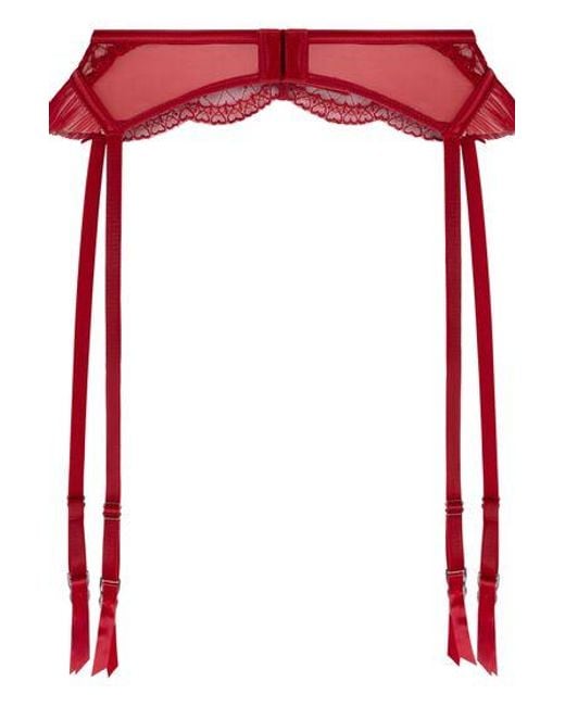 Hunkemöller Red Cordelie Suspenderbelt