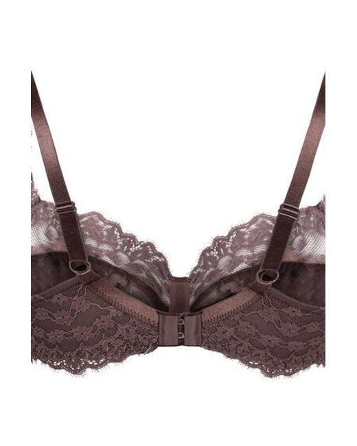 Hunkemöller Brown Daisy Non-Padded Underwired Bra