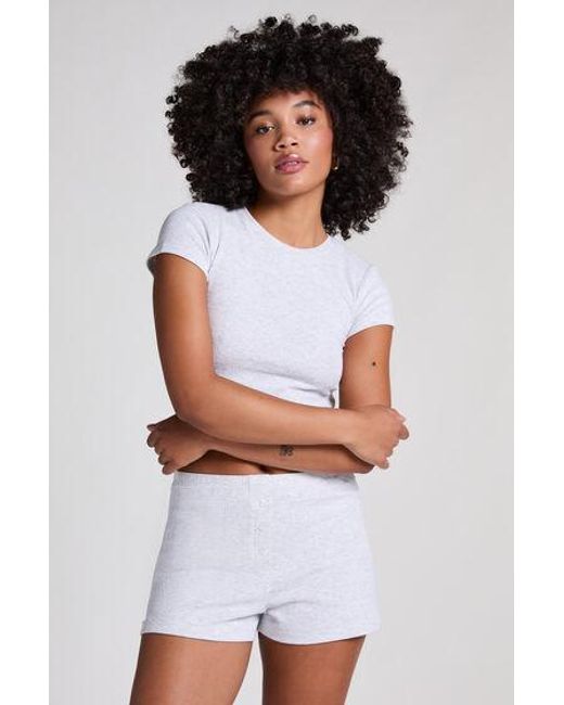 Hunkemöller White Pointelle Shorts