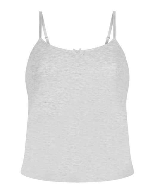 Top de pijama en pointelle Hunkemöller de color White