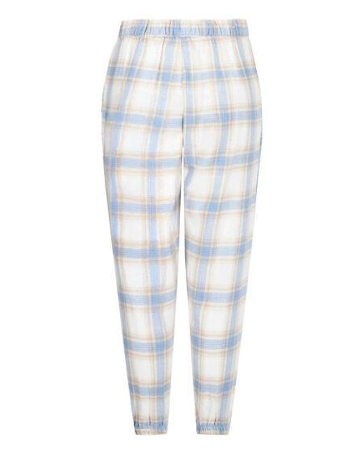 Hunkemöller Gray Petite Twill Check Pyjama Pants