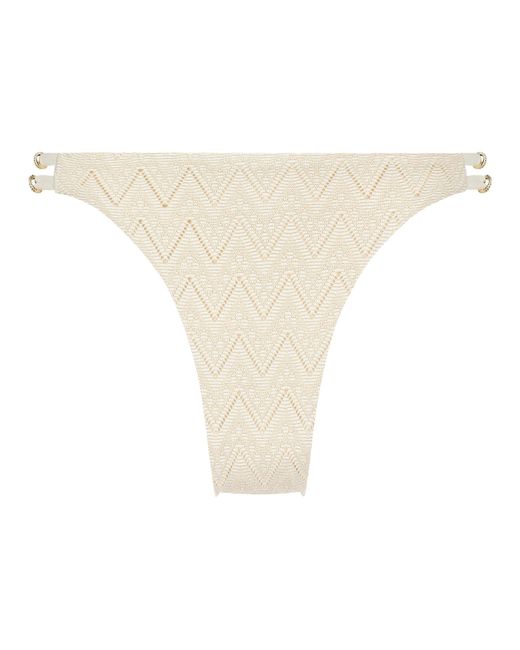Hunkemöller Brown Triangle Crochet Bikini Top