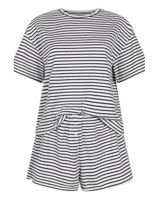 Hunkemöller Pyjamaset Jersey in het White