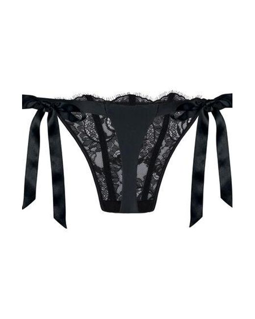 Hunkemöller Black Highleg Thong Sylvia