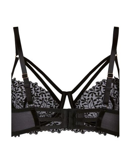 Hunkemöller Black Kristina Non-Padded Underwired Longline Bra