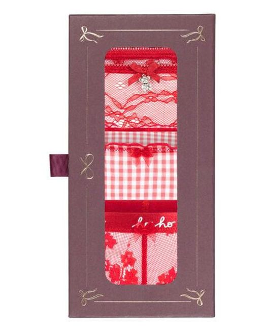 Hunkemöller Red Christmas Thong Giftset