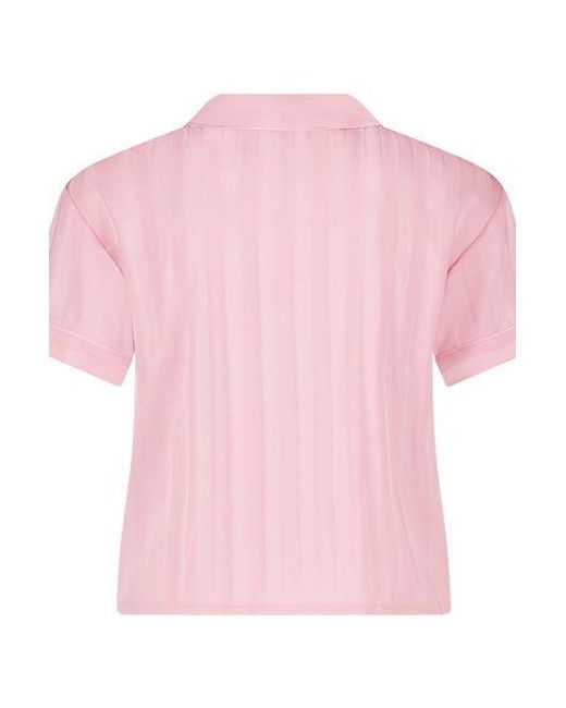 Hunkemöller Pink Satin Short-Sleeved Jacket