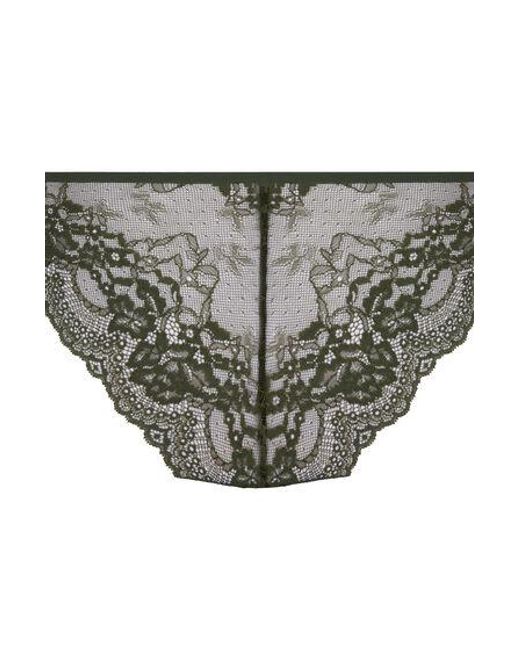 Hunkemöller Green Invisible Lace Back Brazilian