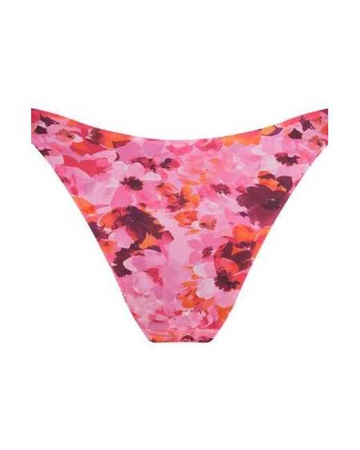 Hunkemöller Red Floral Triangle Bikini Top
