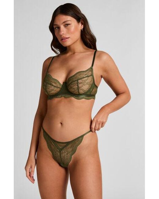 Hunkemöller String Isabelle in het Brown