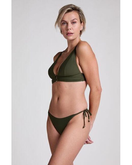 Hunkemöller Green Luna String Bikini Bottom
