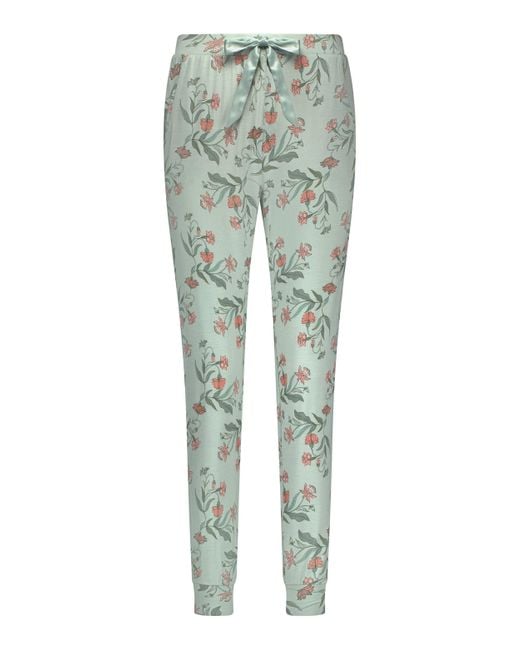 Hunkemöller Pyjamabroek Jersey in het Green