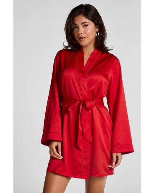 Hunkemöller Red Satin Kimono