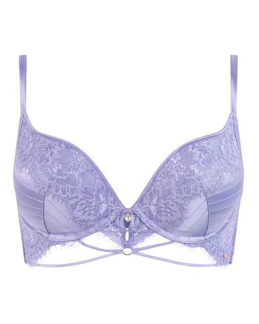 Hunkemöller Voorgevormde Push-up Beugel Bh Charlie in het Blue