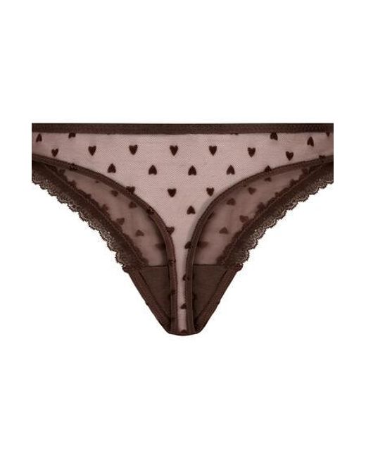 Hunkemöller String Phoebe in het Brown