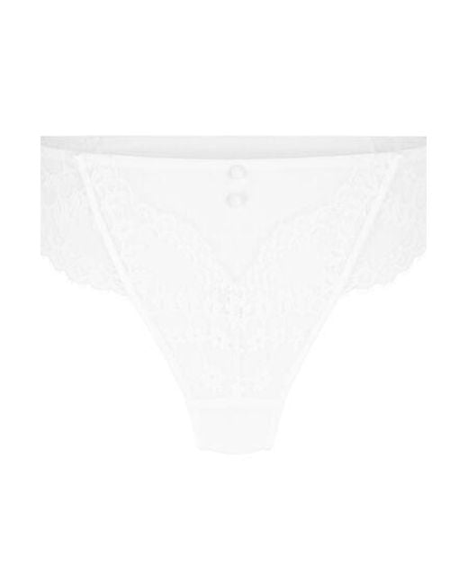 Hunkemöller White Daisy Thong