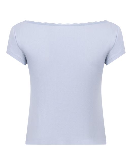 Hunkemöller Blue Pointelle-Top