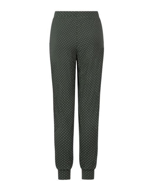 Hunkemöller Pyjamabroek Jersey in het Green