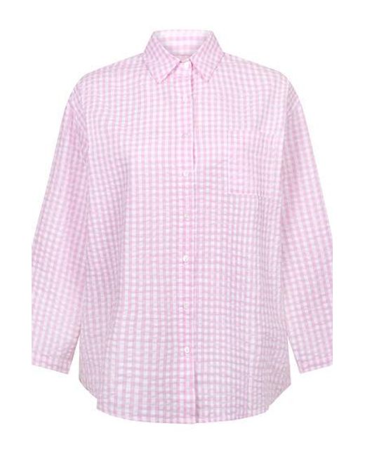 Hunkemöller Pyjamatop Katoen in het Purple