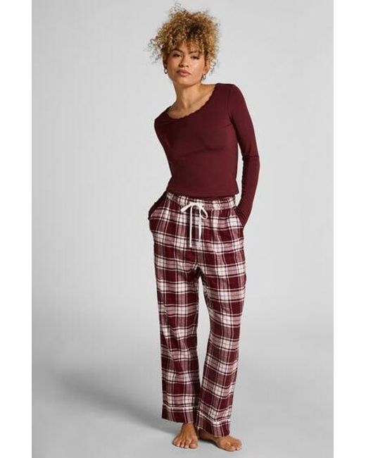 Hunkemöller Red Flannel Pyjama Pants