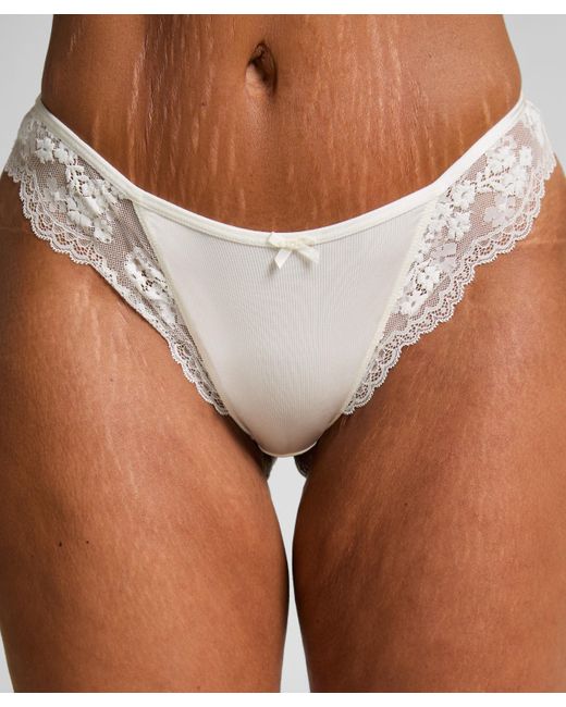 Hunkemöller Brown Caro Brazilian mit hohem Beinausschnitt