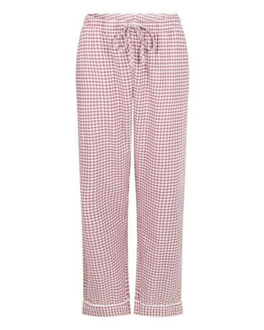 Hunkemöller Pink Flannel Pyjama Pants