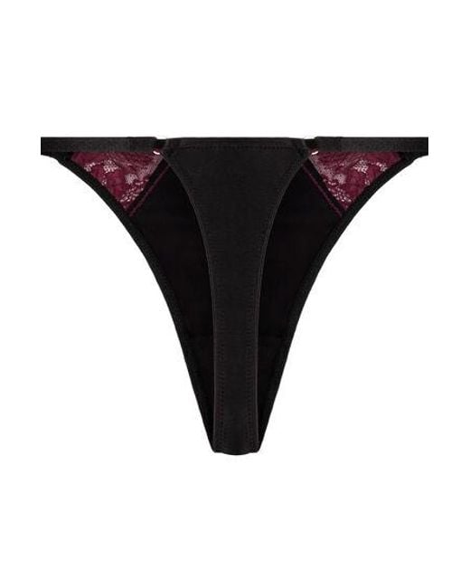 Hunkemöller Black Ambra Highleg Thong