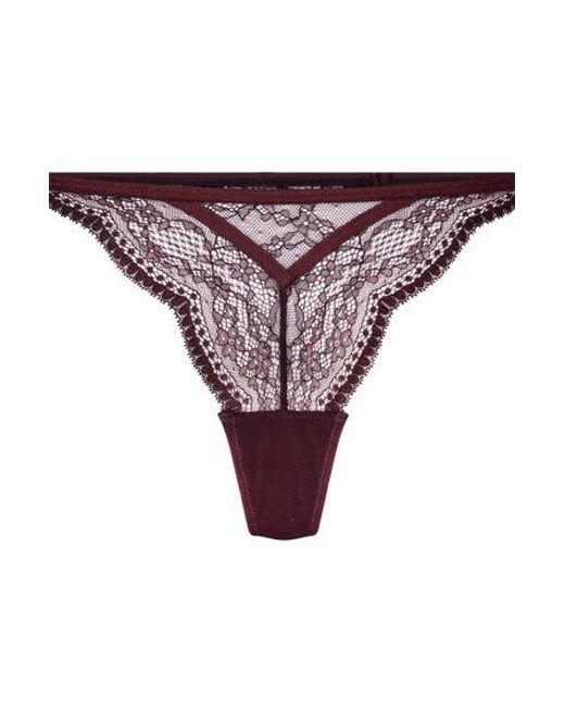 Hunkemöller String Isabelle in het Purple