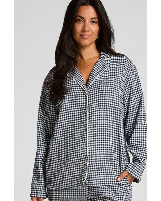 Hunkemöller Gray Essentials Flannel Pyjama Top