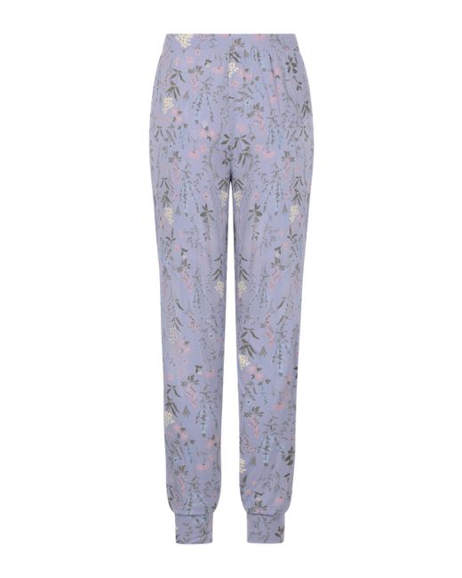 Hunkemöller Pyjamabroek Jersey in het Blue