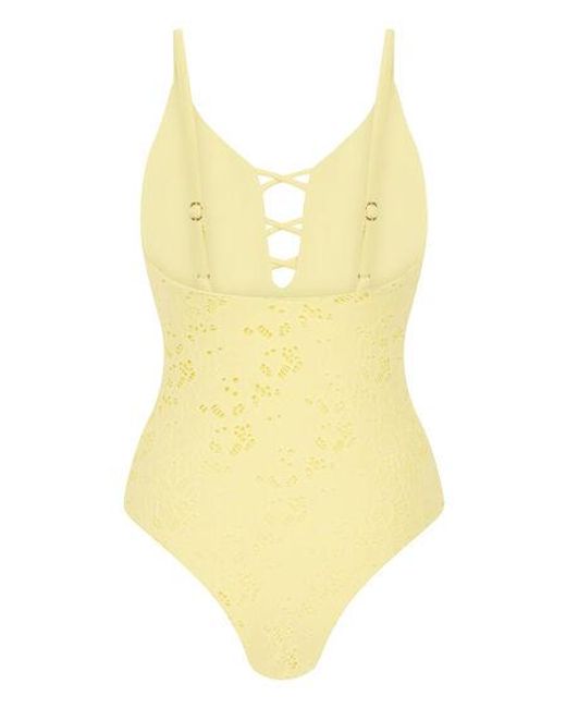 Hunkemöller Gehaakt Badpak in het Yellow