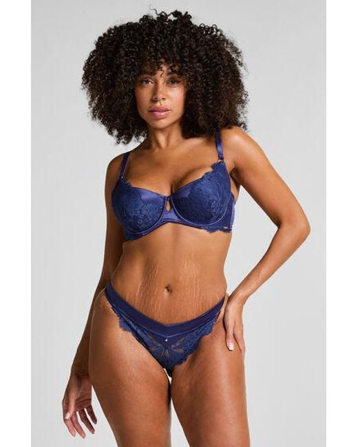 Hunkemöller Blue Grace Highleg String